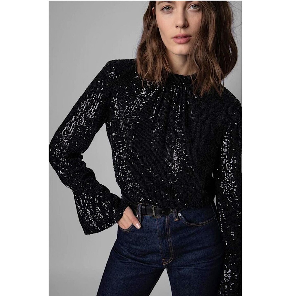 Zadig & Voltaire Tummy Sequins Blouse